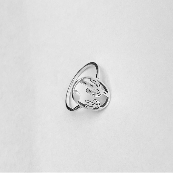 Sterling Silver Double Cactus Ring, Desert trees, Silver Rings, Tree of Life - Picture 7 of 12